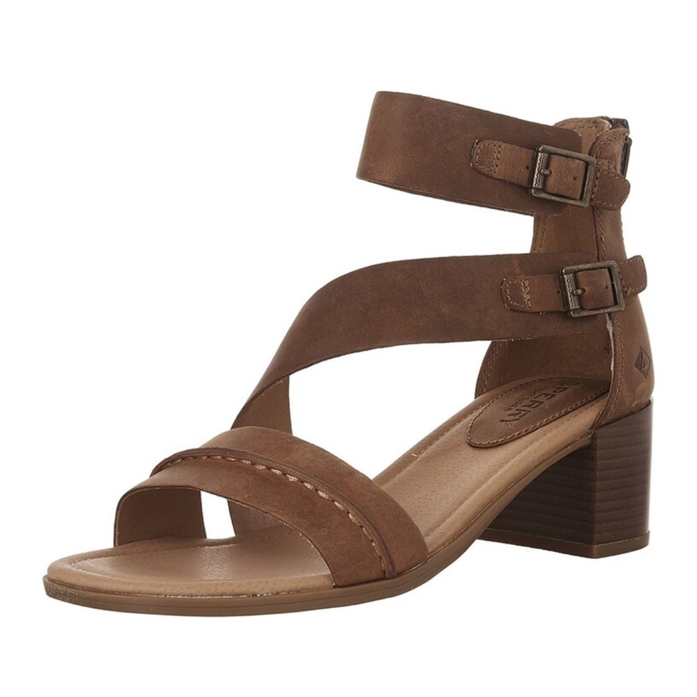 Sperry Women's Adelia York Heeled Sandal - Brown - Size 8.5